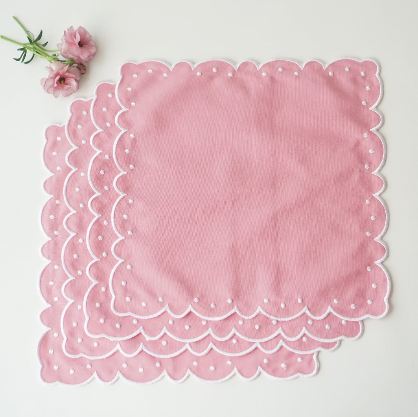 Servilleta bordada "Strawberry" (Set de 4)