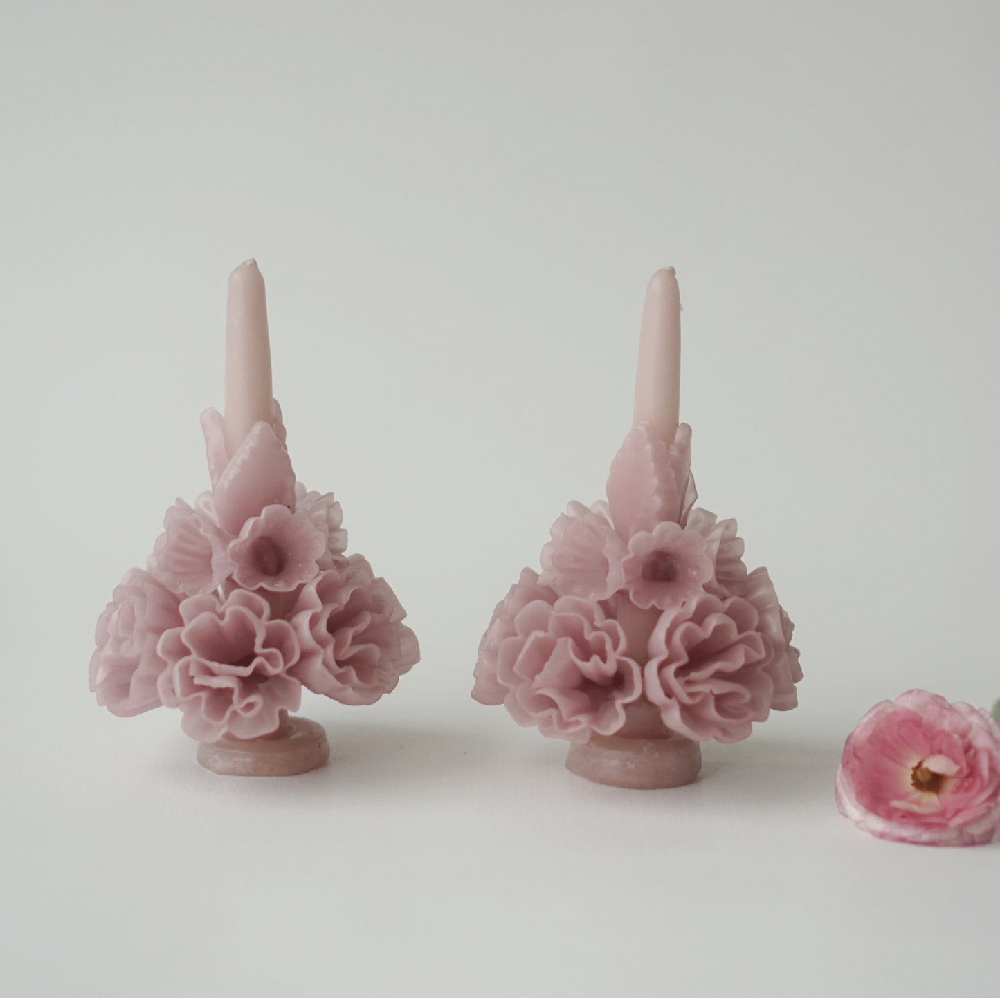 Velas "Fleur Pale-Pink" (Set de 2)