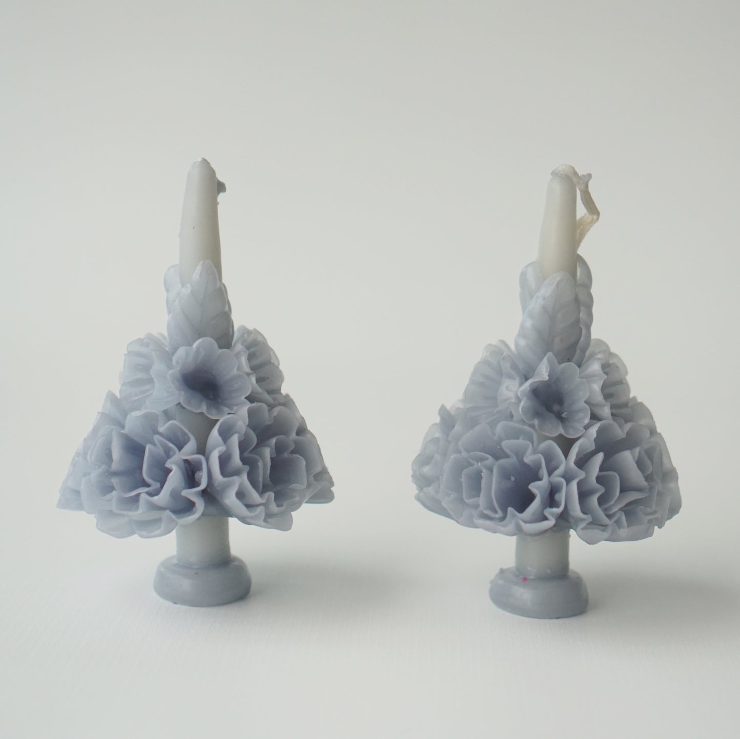 Velas "Fleur Baby-Blue" (Set de 2)