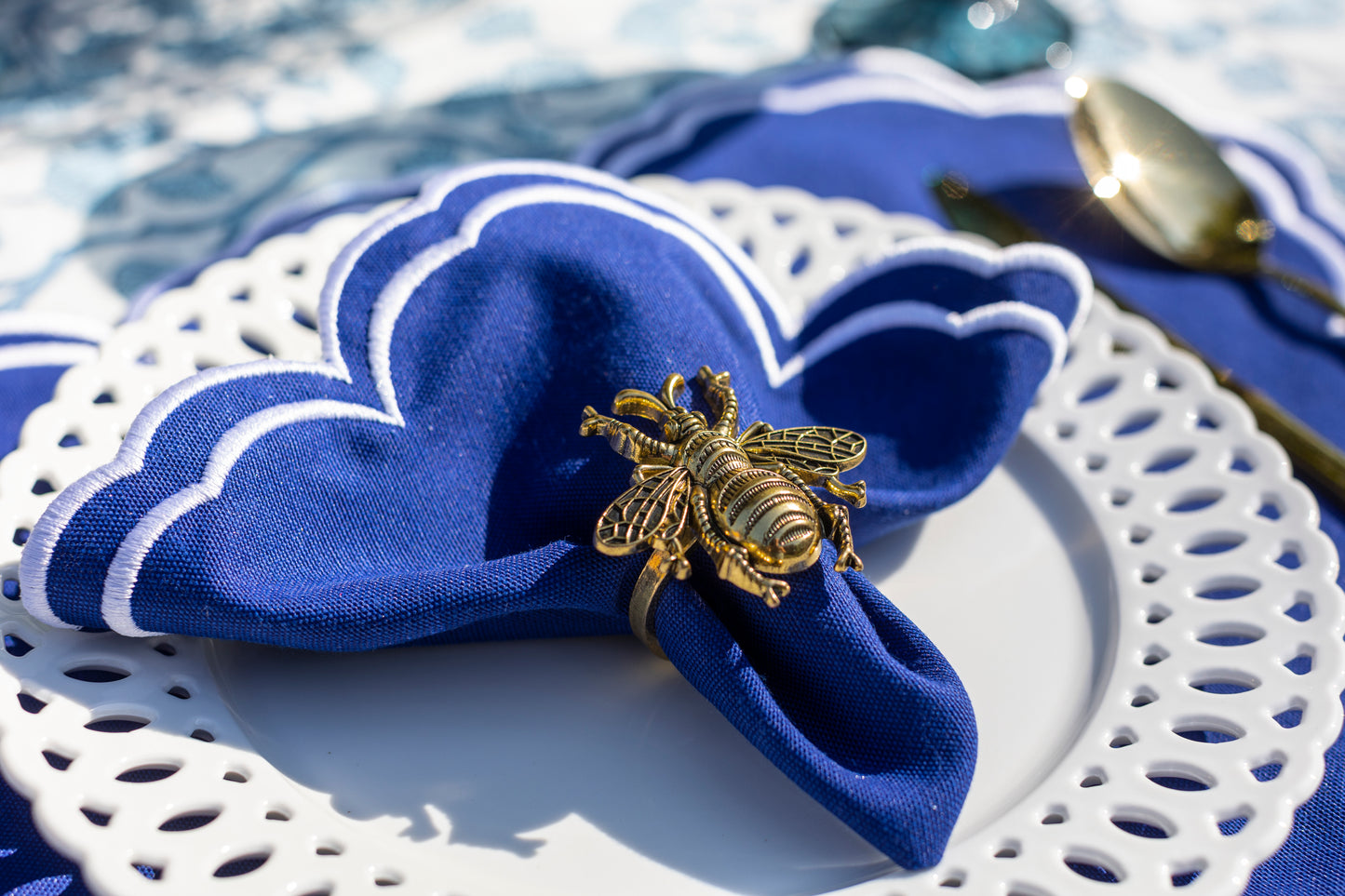 Mantel Individual y Servilleta "Blueberry" (Set de 4)