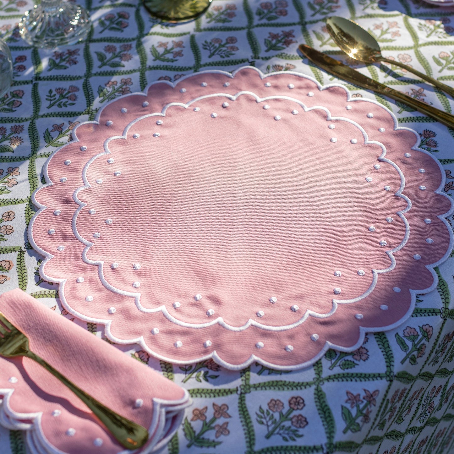 Mantel Individual y Servilleta "Strawberry" (Set de 4)