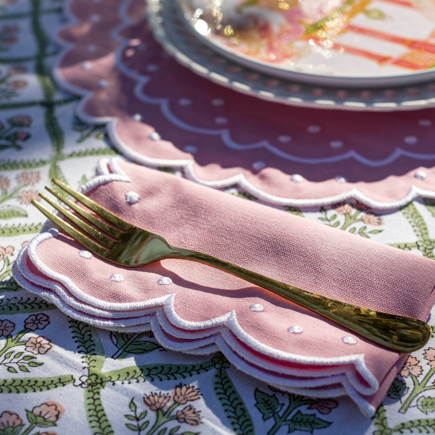 Mantel Individual y Servilleta "Strawberry" (Set de 4)